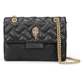 Rejolly Rainbow Stripe Crossbody Shoulder Bag for Women Color Blocking PU Leather Colourful Purse with Chain Strap | PU Leather, with Chain Strap