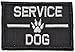 Service Dog, K9 Dog Patch - 2x3 Morale Patch (Black)