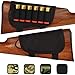 BRONZEDOG Buttstock Ammo Holder 12 Ga 7.62 Caliber Nylon Shell Pouch Rifle Cheek Pad Right Handed Hunting Accessories (12 Gauge, Plain Black)
