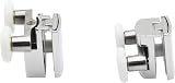 KEABATH Solid Zinc Alloy 23mm Shower Glass Door Rollers Twin Wheels 4 Pack view 5