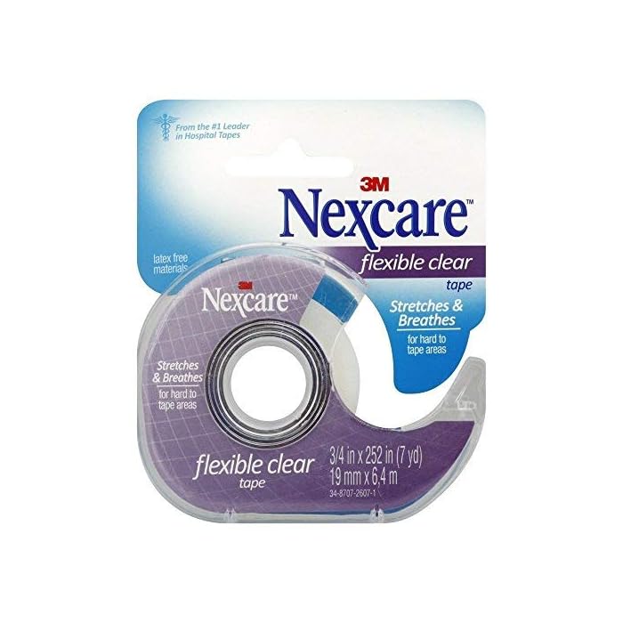 Nexcare Clear Tape 3/4" X 7 Yd (Pack of 4)