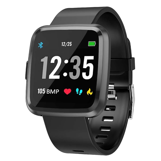 EFO SHM Smartwatch Fitness Tracker Armband Wasserdicht Fitness Uhr Pulsmesser Touchscreen Sport Armbanduhr Blutdruckmessung A
