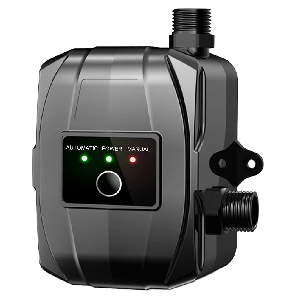 Pressure Booster Pump, LASIEYO 24V Household Water Booster Pump, 150W Automatic Mini Shower Pump Hot Cold Water Pump with Installation Accessories for Tap Water Toilet Bathroom Shower