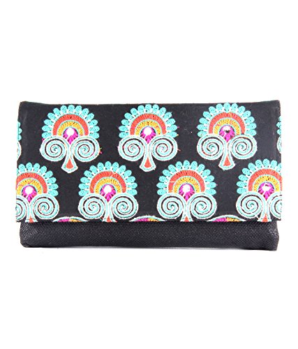 SAISHA Womens Clutch Multi Color -FCB0100