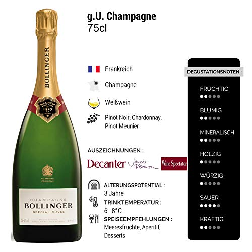 Champagne Special Cuvée - Bollinger - Rebsorte Pinot Noir, Chardonnay, Pinot Meunier - 6x75cl - Médaille d'Argent… – Bild 4