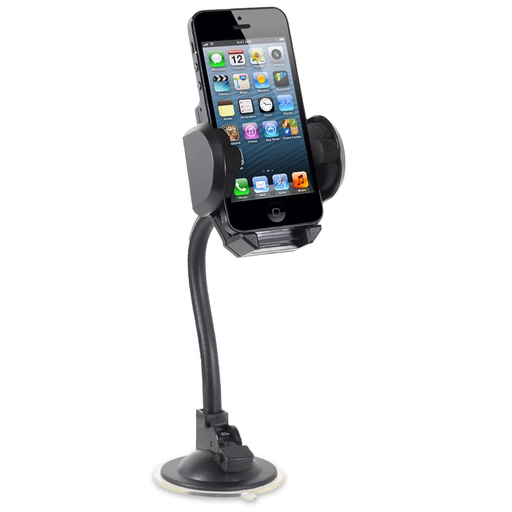 Fosmon Universal Car Mount for iPhone, Samsung, HTC, Blackberry, Motorola,  Nokia, LG and Sony Smartphones (Adjustable for devices from 1.3"- 4" inches  wide)