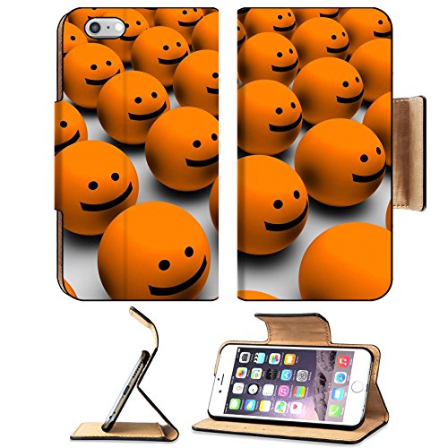 Luxlady Premium Apple iPhone 6 Plus iPhone 6S Plus Flip Pu Leather Wallet Case iPhone6 Plus IMAGE ID 6663273 Happiness with a Group of Happy Faces