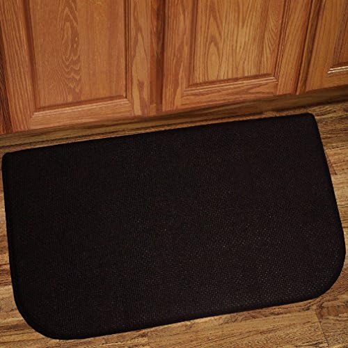 Fancy Memory Foam Anti Fatigue Kitchen Floor Mat Rug 30" x 18" Honeycomb - Black