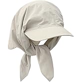 HISYI Baseball Adult Bandana Baseball Spring Summer Casual Sport for Woman Men Outdoor Visor Hat with Adjust Headscarf Beige