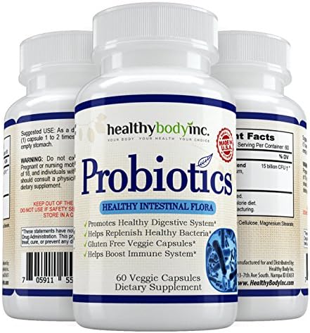 Probiotic Advanced Immune System support Supplement for men and women by Healthy Body Inc 60 count