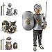 Luerme Kids Knight Armour Set Role Play Costume Dress-up (Golden Gragon)