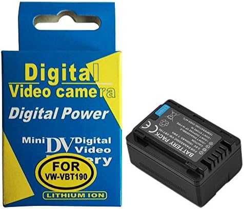 RUIS Panasonic VW-VBT190 Battery and Battery for WX970, VX870, V770 and Panasonic W570, V270, V160 and and Panasonic V720/710, V520/510 and Panasonic V250M, V210/V110 and Panasonic W850M, V750M, V550