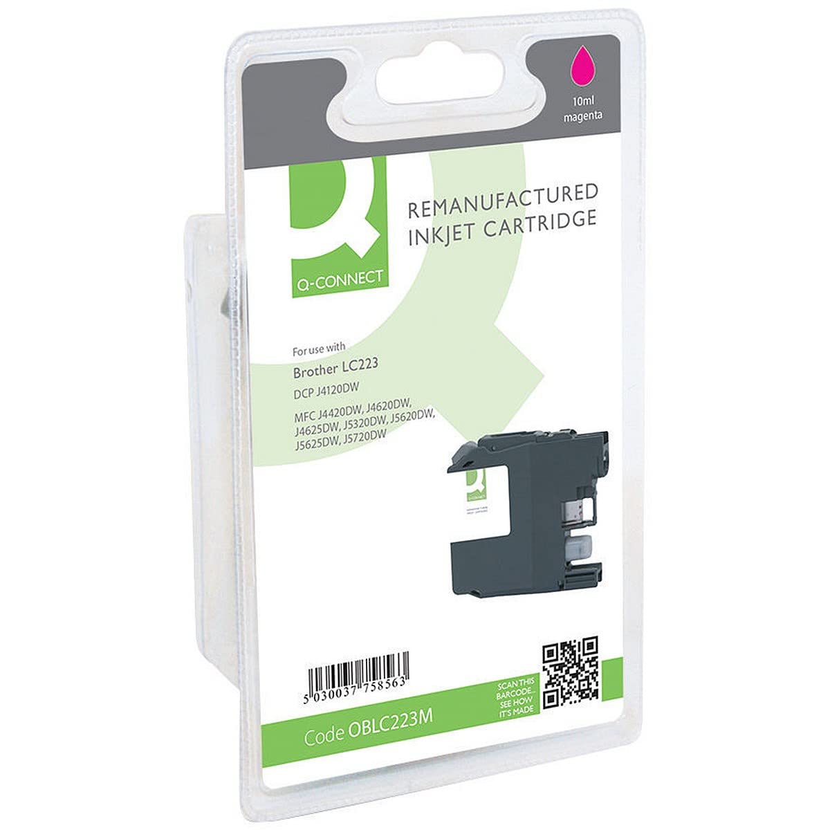 Q-Connect OBLC223M Compatible Inkjet Cartridge (Pack of 1)