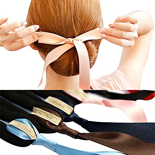 HugeStore 3 Pcs Cloth Magic Clip French Twist Bun Makder Holder Hair Bun Donut Maker Doughnut Shaper - Thumbnail 4