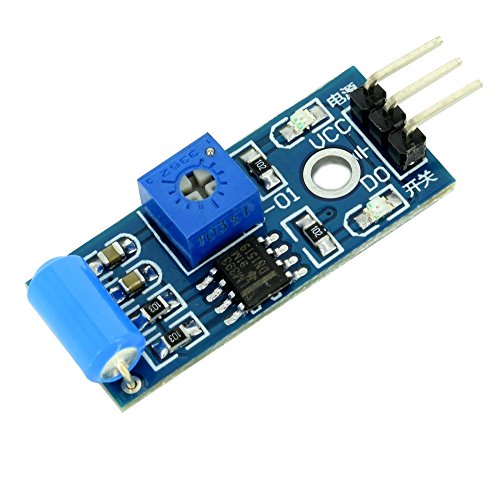 Vibration Sensor Module SW-420 3.3V to 5V with Digital Switch Output and LM393 Comparator for Theft Alarms Electronic Building Block Smart Car from Optimus Electric