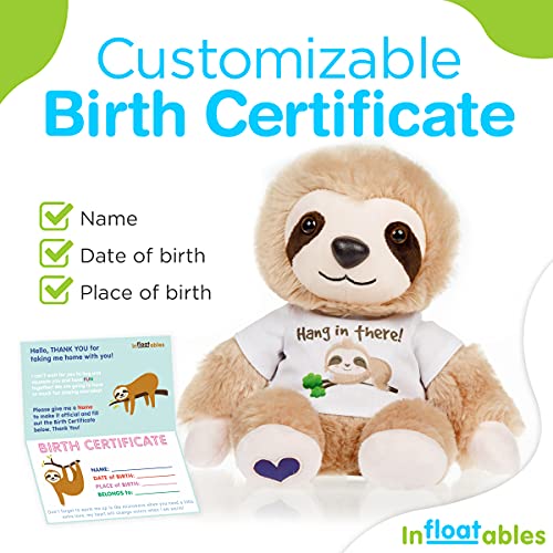 infloatables Stuffed Sloth Warmies Microwavable Animals