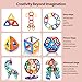 YBQZ Magnetic Tiles Building Blocks Toys for Kids Toddlers 122 Pcs Children Preschool Educational Construction Kit Magnet Stacking Toys for Boys Girls Age 3 4 5 6 7 8 Year Old
