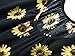 FENSACE Womens Sleeveless Summer Adjustable Floral Spaghetti Strap Tank Tops Cami Tank Tops(Large,Sunflower)