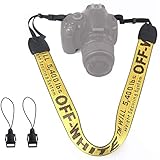 Alins Camera Shoulder Strap Fashion Universal Neck Belt for All DSLR Camera Nikon Canon Sony Pentax ect (Gold)