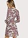 Milumia Women's Vintage Floral Print Split Wrap Dress Multicoloured X-Large