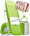 Yakatto Mandoline Slicer - Kitchen Potato Slicer - Vegetable Grater - Food Slicer - Mandolin - Julienne Vegetable Slicer - Cutter for Cucumber, Onion, Cheese with 5 Stainless Steel Blades