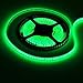 FAVOLCANO LED Strip Light Green IP65 Waterproof 12V DC SMD 3528 600 LEDs 120Leds/M 16.4 ft/5M Flexible LED Tape for Home Kitchen Bedroom Decoration (Adapters or Connector NOT Included)