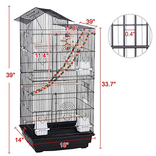 1 Yaheetech+Mid+Sized+Cockatiels+Parakeets+Parrotlet