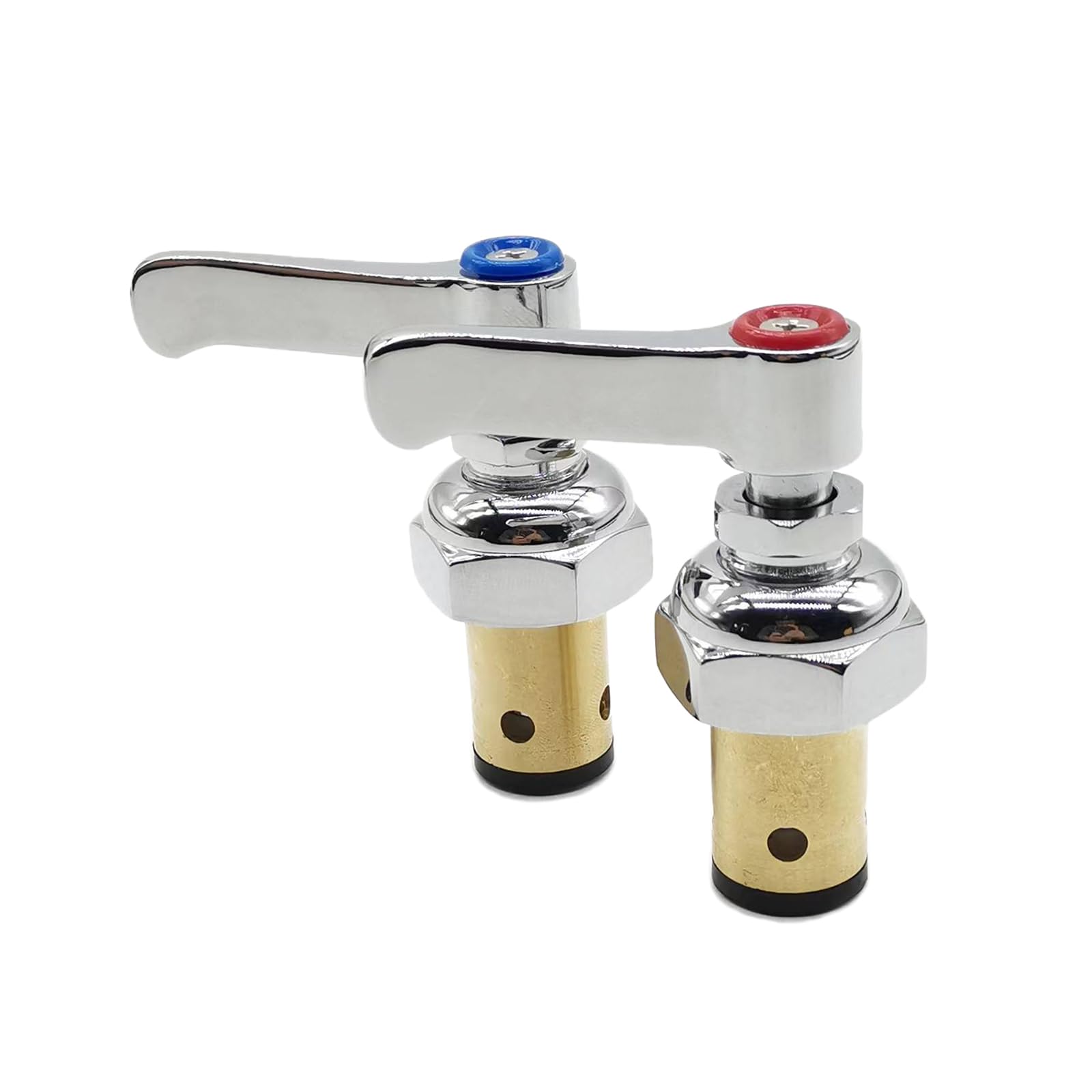 Photo 1 of Meyffon Handle Stem Assembly Hot & Cold Compatible with T&S Brass Faucets Replace 002714-40 002713-40 Spindle Assembly for Eterna Valve Replacement