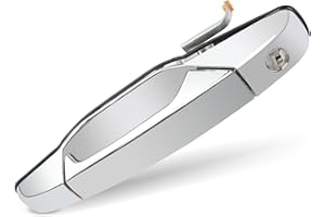 BELKEBIR Exterior Chrome Door Handle Front Left Driver Side Compatible with 2007-2014 Chevy Silverado Suburban Avalanche Tahoe, GMC Sierra Yukon, Cadillac Escalade Replaces 15915149, 20828258, 22738721