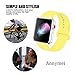 Annymei Watch Band, Durable Soft Silicone Replacement Compatible Watch Strap Replacement Sport Band Watch Band Series 5/4/3/2/1 Sport, Edition