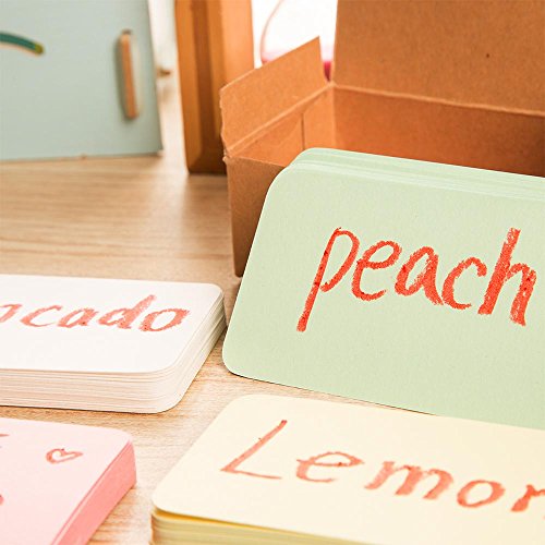 ZOOYOO Blank Colour Cardboard paper Message Card Business Cards Word Card DIY Tag Gift Card About 100pcs