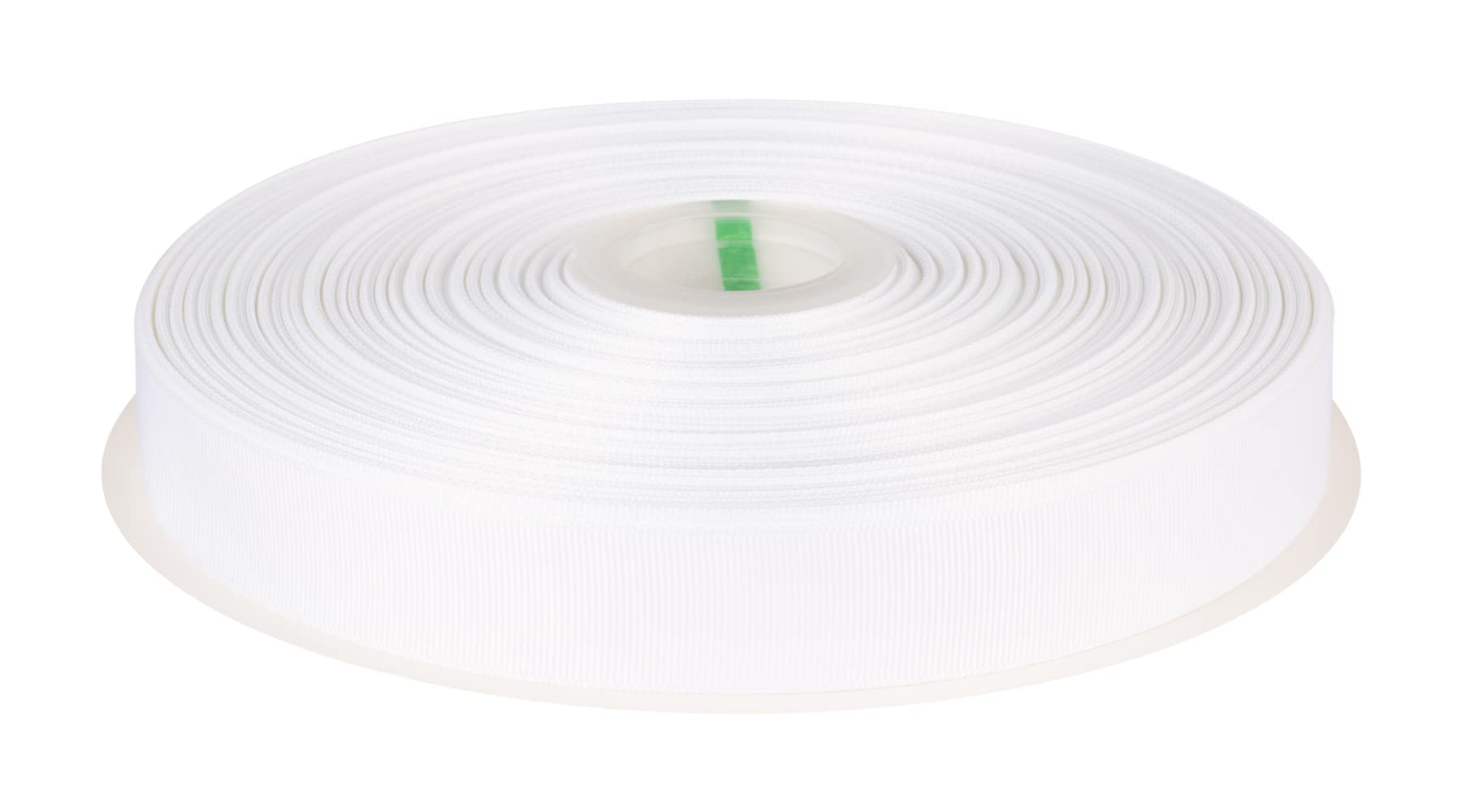 Fondersy 25mm X 91M Solid Grosgrain Ribbon for Gift Wrapping, Parties, Wedding Decoration, Crafts Sewing(White)