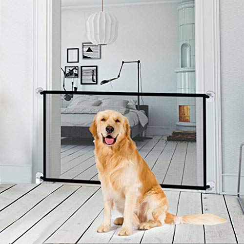 70.9"x28.3"Dog gate, Pet Gate,Baby gate，Magic Gate Portable Folding
