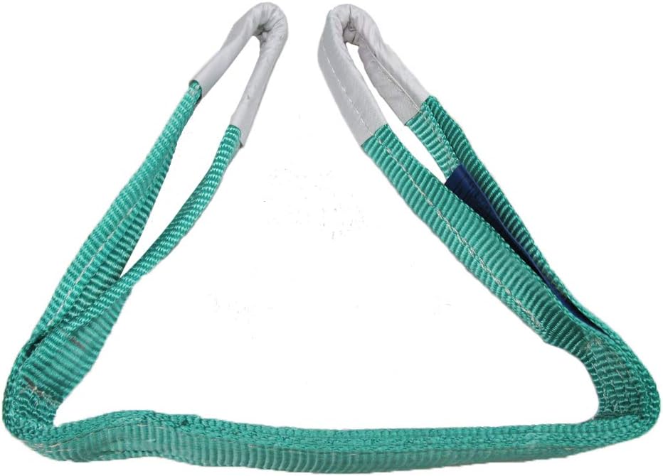 2T 6M Duplex  Sling 60MM Green Strap Hoist Lifting Strop 2000KG