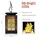 Solar Lanterns Outdoor - KeShi Hanging Solar Lights with Dancing Flames Waterproof Outdoor Lanterns Auto On/Off Lighting Dusk to Dawn 99 Bright LED for Yard Garden Patio Camping(2 Pack)