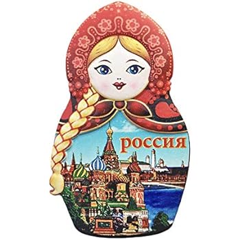 3D Russia Doll Refrigerator Fridge Magnet Tourist Souvenirs Handmade Resin Craft Magnetic Stickers Home Kitchen Decoration Travel Gift