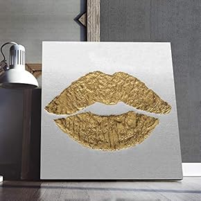 Canvas Wall Art Gold Abstract Painting Artwork...