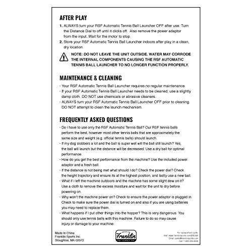 Franklin Pet Supply Ready Set Fetch Automatic Tennis Ball Launcher Dog Toy - Authentic Tennis Ball T - //coolthings.us