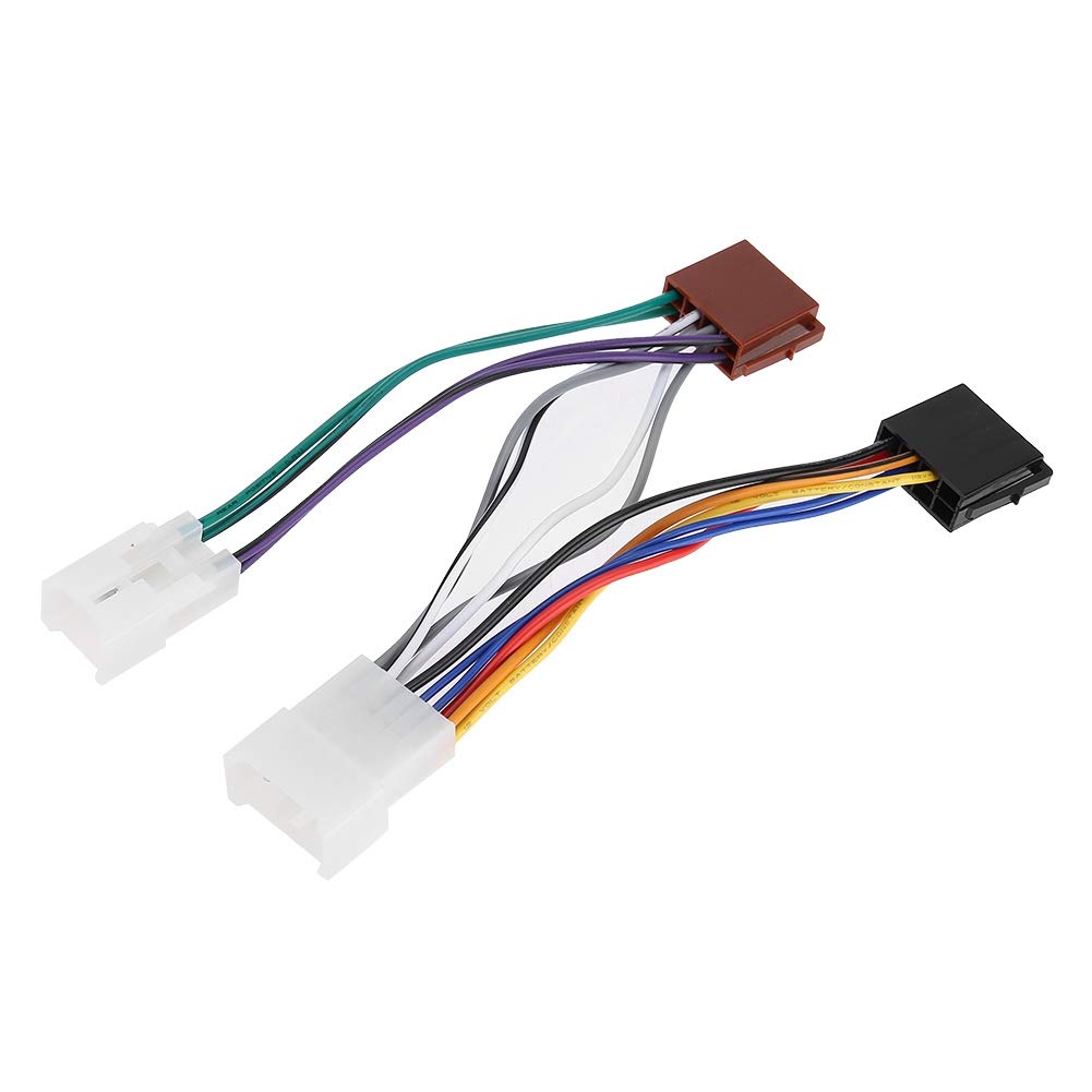 Car Stereo Female Socket Radio ISO Wire Harness, Car o Line Plug Connector ISO Connection Line Interior ISO Wiring Harness Fit for CAMRY 2002 2006 2001 2005