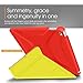 iPad Air 2 Case, Apple iPad Air 2 Case, rooCASE Origami Ultra Slim Fit Thin Lightweight Shell PU Leather Folio Case with Auto Sleep Wake Smart Cover, Red / Yellow (will NOT fit New iPad 2017)