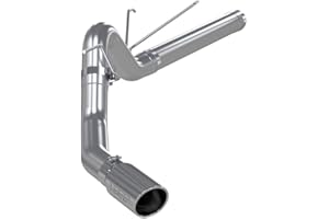 MBRP 4 Inch Stainless Steel DPF-Back Exhaust Fits RAM 2500/3500 2011-2012; 6.7L Cummins, Single Side Exit with Stainless Stee