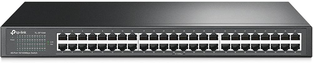 TP-Link TL-SF1048 48-Port 10/100 Unmanaged Network Switch Rack Mountable