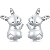 PELOVNY Animal Dangle Earrings Sterling Silver Hypoallergenic Moss Agate Crystal Moonstone Earrings Bee Butterfly Dolphin Peacock Phoenix Jewelry Birthday Christmas Gifts for Women