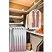 Dress Bags for Hanging Clothes 24'' x 54'' Long Dress Hanging Garment Bag White Breathable Garment Bags for Hanging Clothes Full Zipper Dust Cover for Storage Closet Pack of 6
