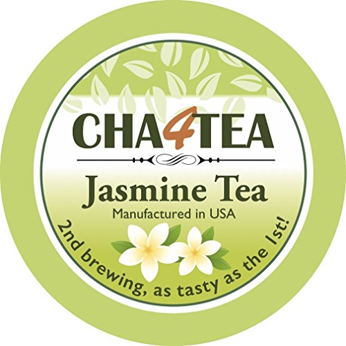 Cha4TEA 36Count Jasmine Green Tea Pods for Keurig KCups Brewers