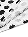 Romwe Women's Comfy Swing Tunic Short Sleeve Smock Polka Dot Loose Dress Black&White L