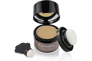 Luxecolors Root Touch Up Powder for Thinning Hair, Gray Coverage, Eyebrows Powder, Bald Spot Concealer for Women (Medium Blonde)