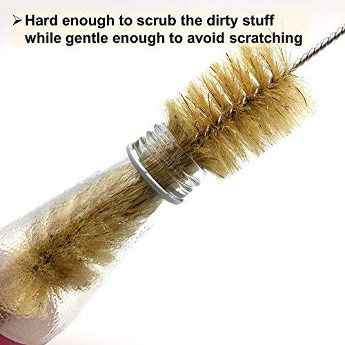 11 Pieces Cleaning Brushes Set for Tube Bottle, the Brush Cleaners for Drinking Straws, Glasses, Bottle, Keyboards, Jewelry Cleaning Black Color - Thumbnail 5