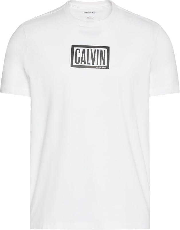 T-Shirt da Uomo SS 30s EU Boxed Calvin Graphic T Lv04rh818g (Confezione da 1), Bianco (Bianco Brillante), XXS
