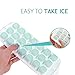 Ice Cube Trays 3 Packs Flexible Silicone Ice Trays with Spill-Resistant Lids Easy Release Ice Trays Make 63 Ice Cube, BPA Free,Stackable,Dishwasher Safe